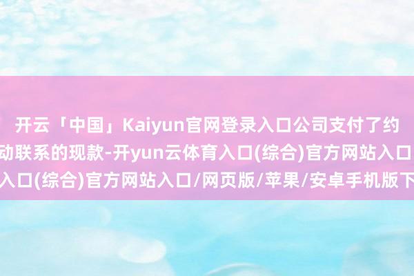 开云「中国」Kaiyun官网登录入口公司支付了约6.57亿其他与蓄意活动联系的现款-开yun云体育入口(综合)官方网站入口/网页版/苹果/安卓手机版下载