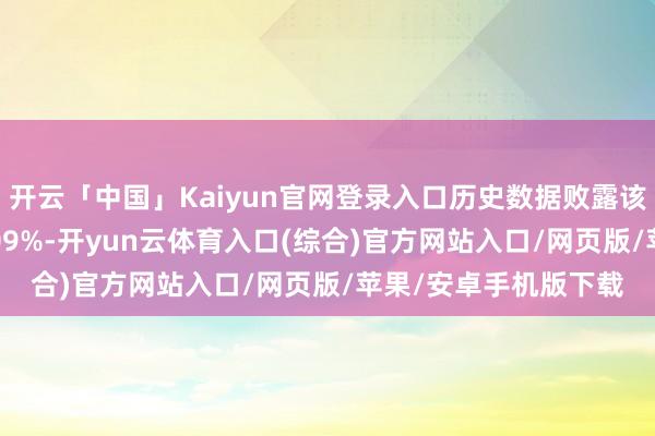 开云「中国」Kaiyun官网登录入口历史数据败露该基金近1个月上升0.09%-开yun云体育入口(综合)官方网站入口/网页版/苹果/安卓手机版下载