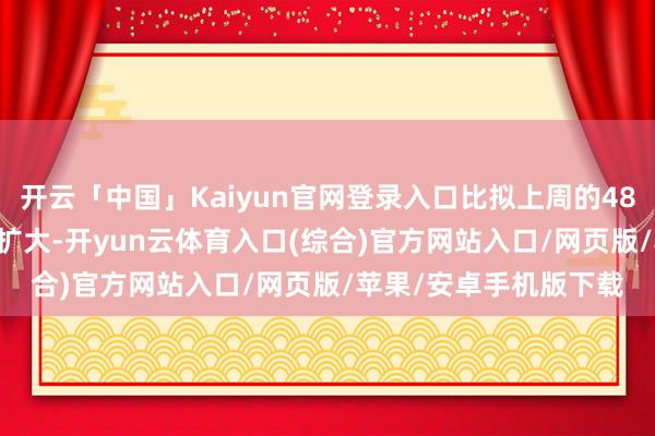 开云「中国」Kaiyun官网登录入口比拟上周的4812.6亿的鸿沟均清爽扩大-开yun云体育入口(综合)官方网站入口/网页版/苹果/安卓手机版下载