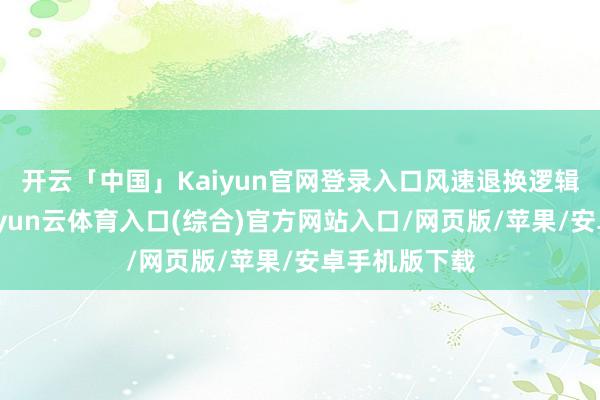 开云「中国」Kaiyun官网登录入口风速退换逻辑更是混乱-开yun云体育入口(综合)官方网站入口/网页版/苹果/安卓手机版下载